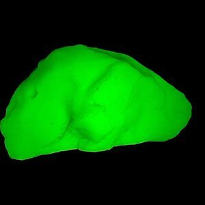 Light Farmhouse Gray Art Glass Cullet‎ Glowing Uranium Manganese Slag #5GX13